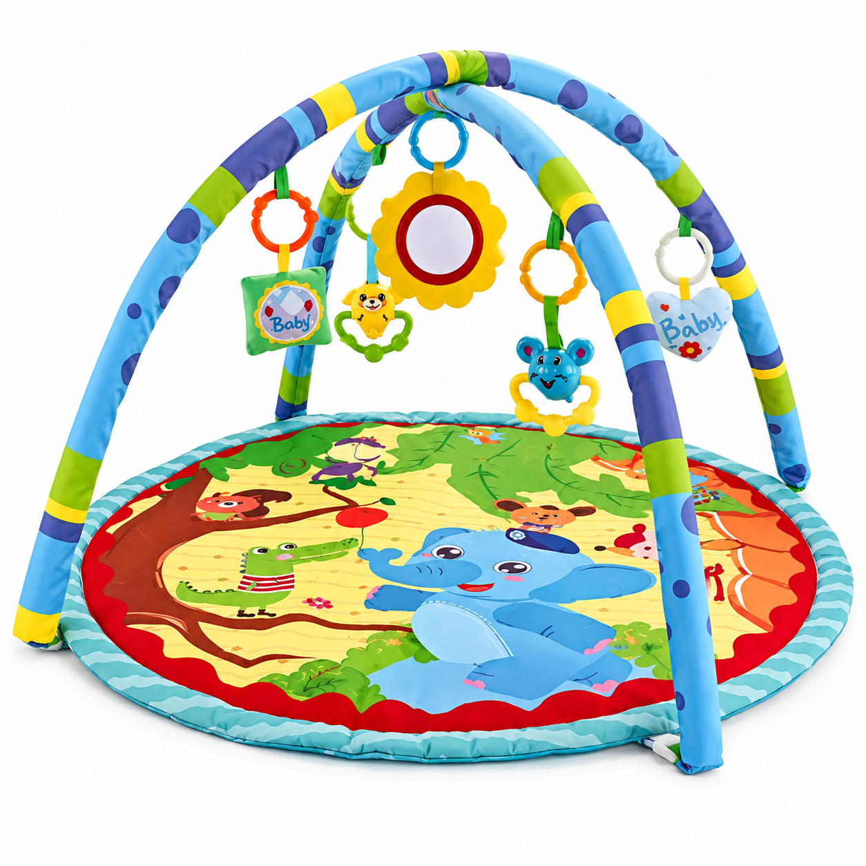 Tapis d’Éveil Bébé avec Arche de Jeux